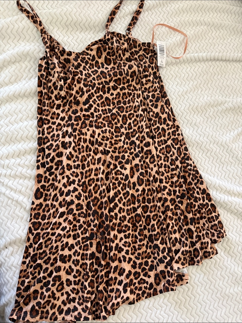 torrid Leopard-Print A-Line Skirt in Brown and Black